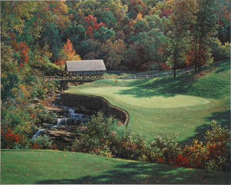 Thirteenth at the Atlanta Country Club by artist Larry Dyke